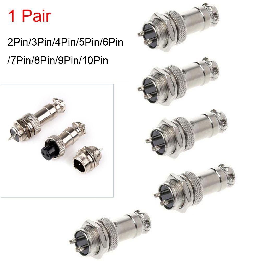 1 Cặp Đầu Nối Dây Cáp Âm Dương 16mm 2 / 3 / 4 / 5 / 6 / 8 / 9 / 10 Pin Mới