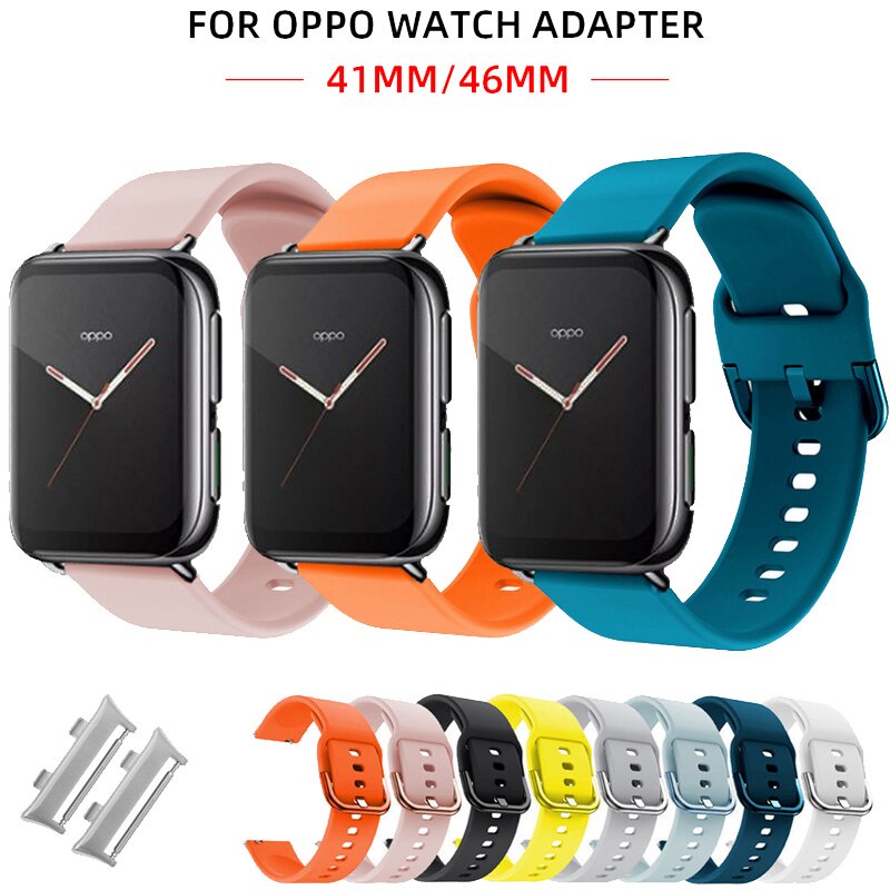 Dây đeo đồng hồ thông minh silicone dành cho Oppo 41mm 46mm