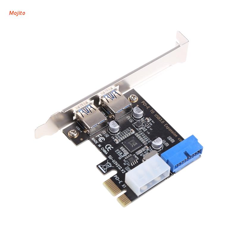 Card Mở Rộng Mojito PCI-E Sang USB 3.0 2 Cổng 1X USB 3.0 Cho Máy Tính Để Bàn