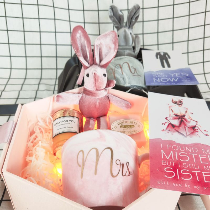 Móc khóa thú bông thỏ nhung sang chảnh