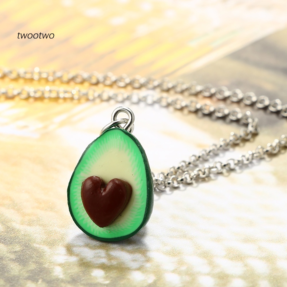 Vòng cổ Mặt Hình Quả Bơ 3d Dễ Thương Cho Cặp Đôi