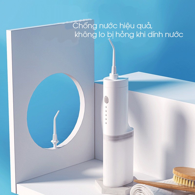 Máy Tăm Nước Cầm Tay - Thiết kế thon gọn dễ cầm, sang trọng và tiện lợi T1 [BẢO HÀNH 3 THÁNG]