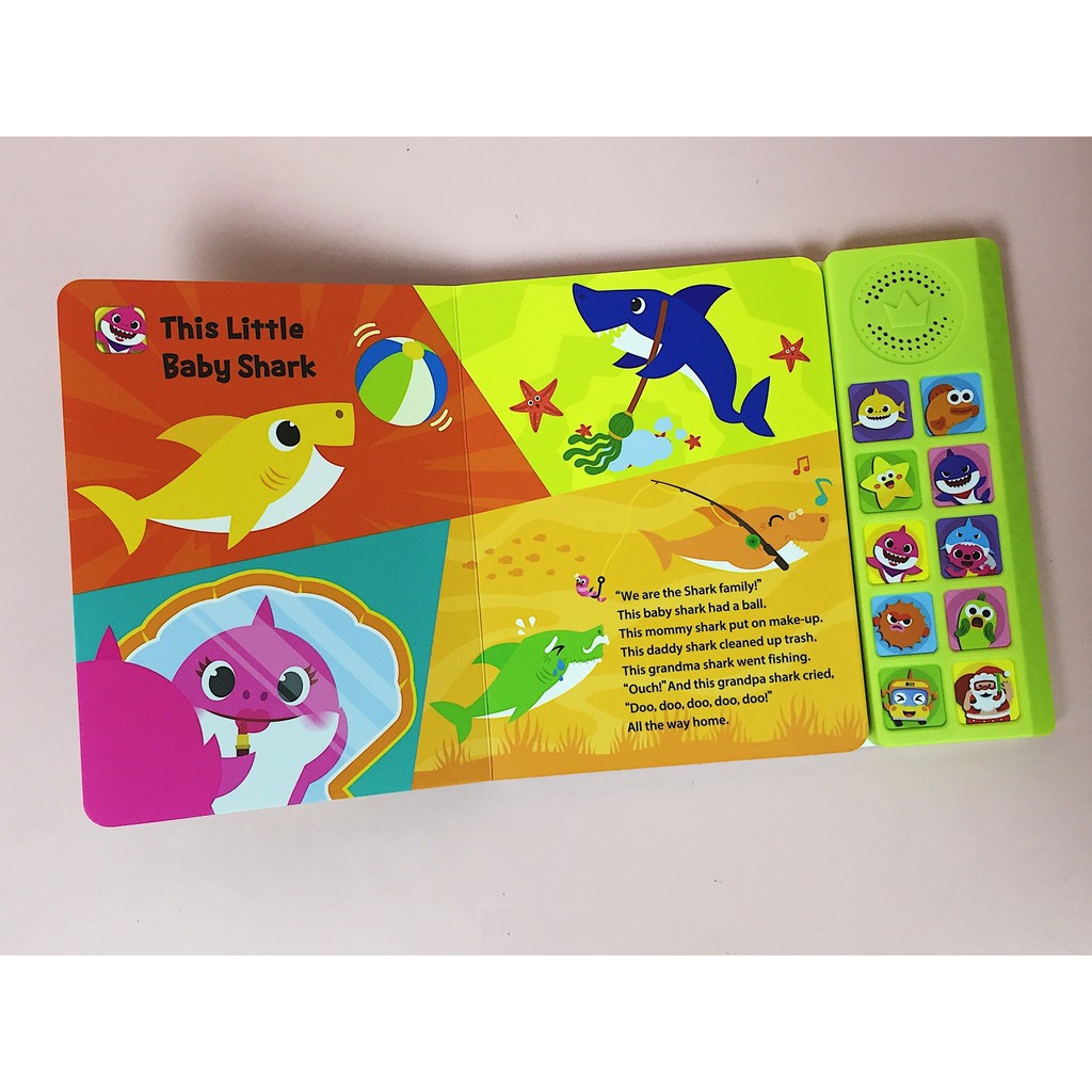 [CHÍNH HÃNG] SÁCH ÂM NHẠC BABY SHARK SIÊU HẤP DẪN - SOUND BOOK- MOTHER GOOSE