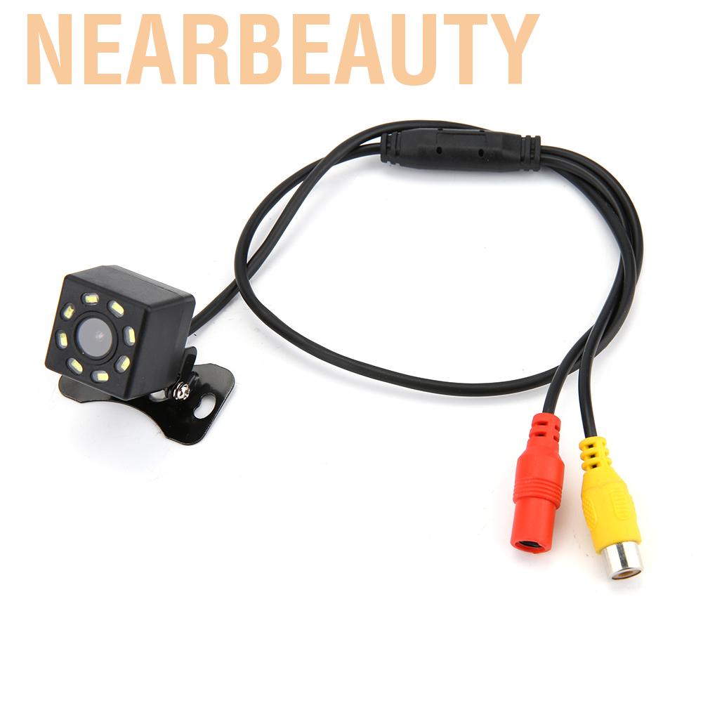 Nearbeauty 8 LED 170°Wide Angle Rearview Reverse Backup Camera Night Vision Function Waterproof