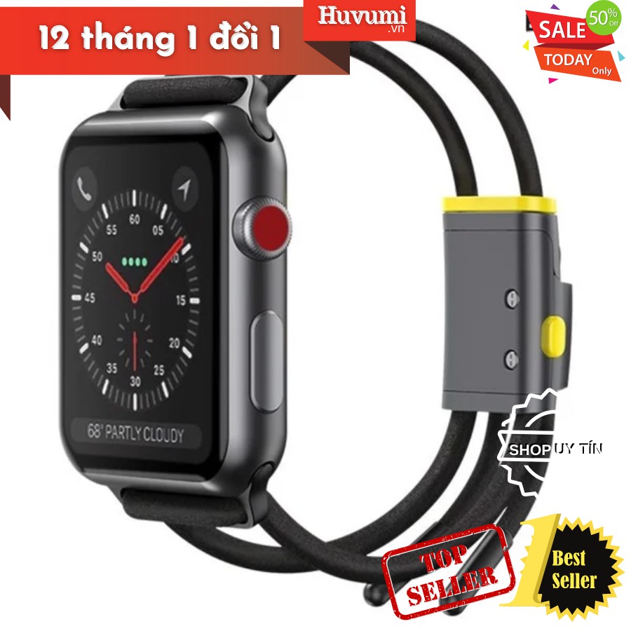 [Sẵn - Sale] Dây đeo thể thao dùng cho Apple Watch Series 4-5 Baseus Let''s Go Lockable Rope Strap_LV821-40-New 100%