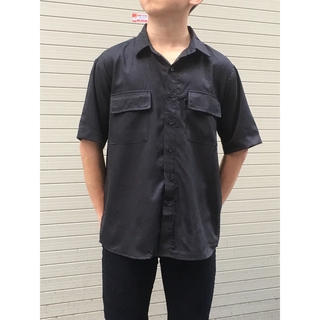 Áo sơ mi tay ngắn 3 màu(trắng, đen, tan) Fox unisex