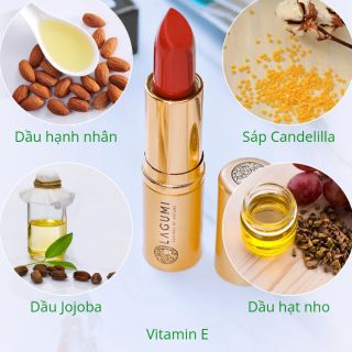 Son môi lagumi 100% thiên nhiên không chì chính hãng giá rẻ nhất