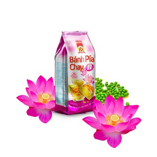 MỸ NGỌC_310g Bánh PÍA CHAY N ĐẬU XANH SẦU RIÊNG [KHÔNG TRỨNG MUỐI] - Vegan Pia Cake N with Mung beans, Durian 310g