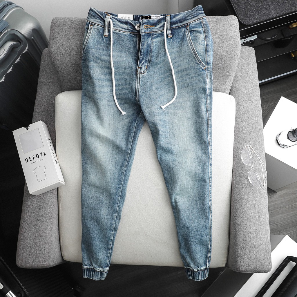 Quần Jogger Denim Hai Màu