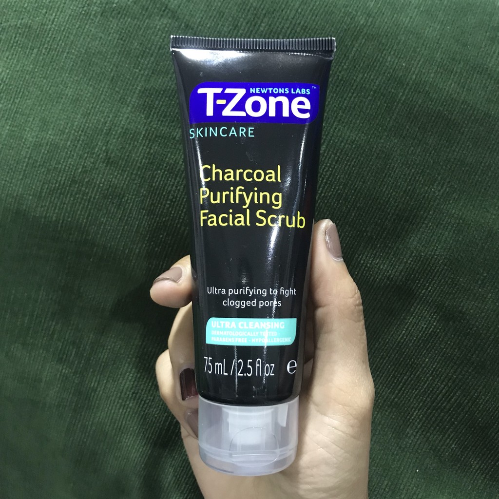 Tẩy tế bào chết than hoạt tính T-Zone charcoal purifying facial scrub 75ml | BigBuy360 - bigbuy360.vn