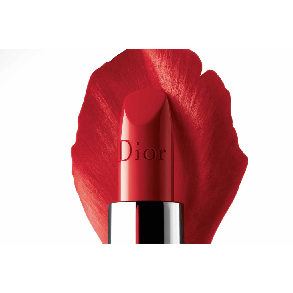 MẪU MỚI 2021 - Son Dior Rouge Lipstick màu 999 SATIN mini 1.5 CÓ BOX