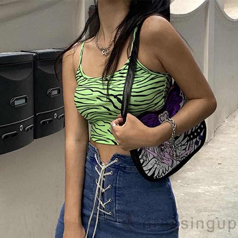  Áo Croptop Hai Dây In Họa Tiết Trừu Tượng | BigBuy360 - bigbuy360.vn