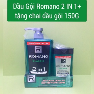 Tắm & gội romano classic 2 in 1 650g+tặng chai dầu gội 150g