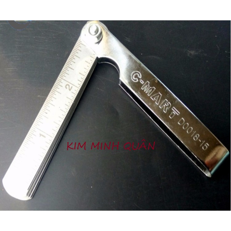 Thước Lá Đo Khe ( Chỉnh Xú Páp ) 26 Lá Độ Dày 0.03 ~0.63mm D0018-26 CMART