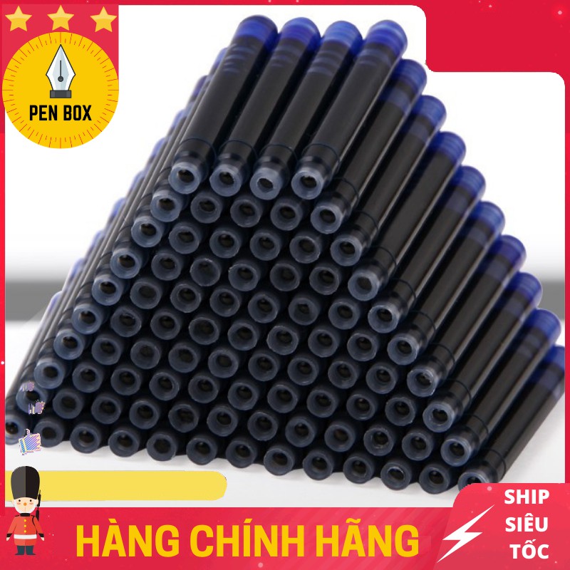 Mực Ống Bút Máy Tiện Dụng (10 Ống, 2.6 mm), Dễ Sử Dụng, Không Cần Hút Mực