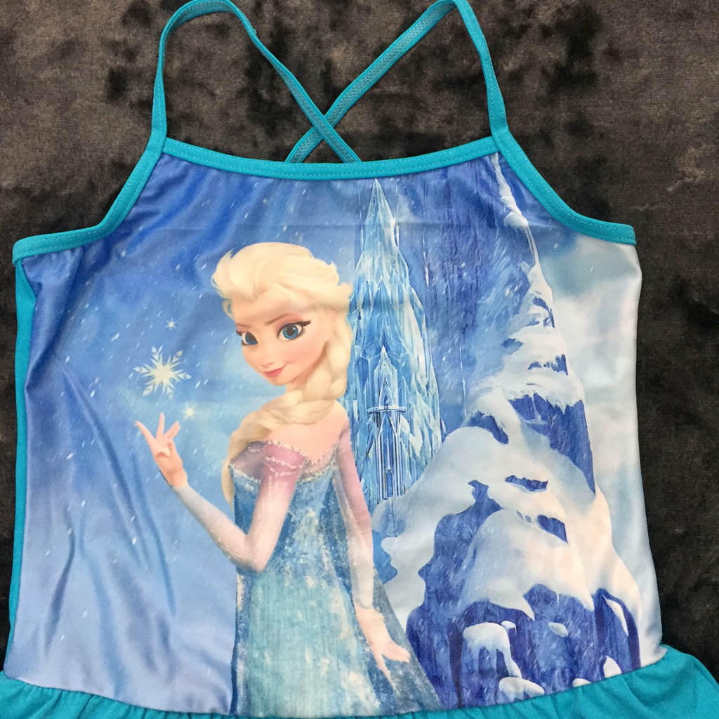 Áo bơi Elsa bé gái 8-10 tuổi