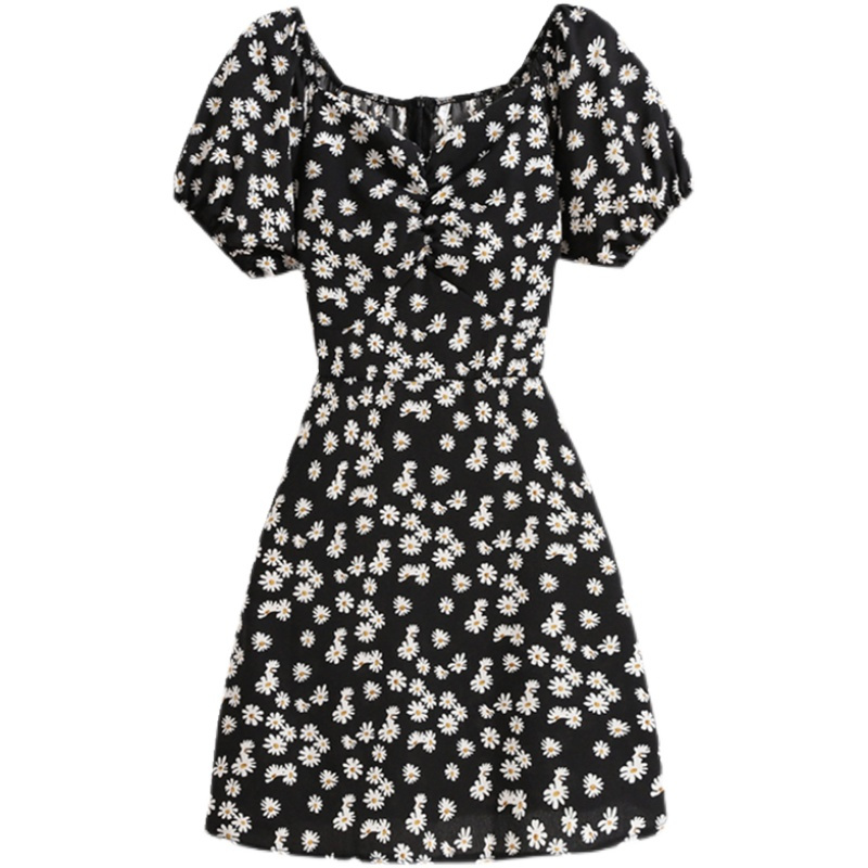 Đầm Nữ Tay Ngắn Kiểu Dáng Xinh Xắn Đáng Yêu