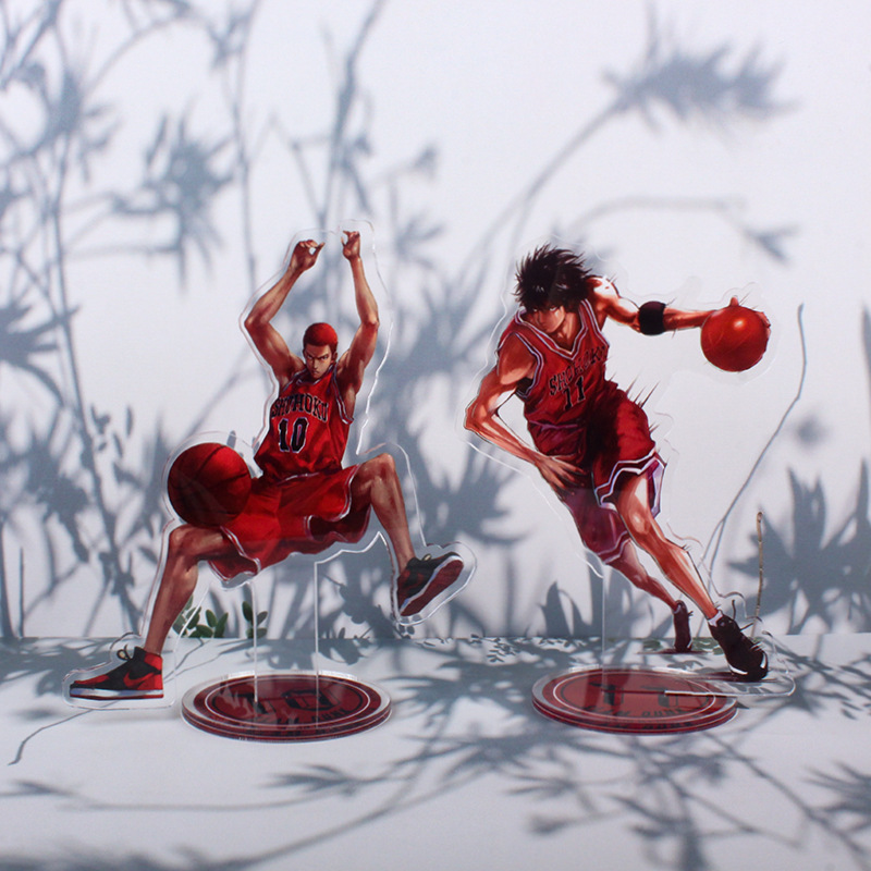 Đồ trang trí Nhân Vật HanamichiSakuragi Kaede Rukawa Đứng Bằng Acrylic Trang Trí