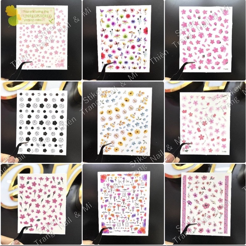 sticker trang trí hoạ tiết chữ ( ib shop chọn mẫu )