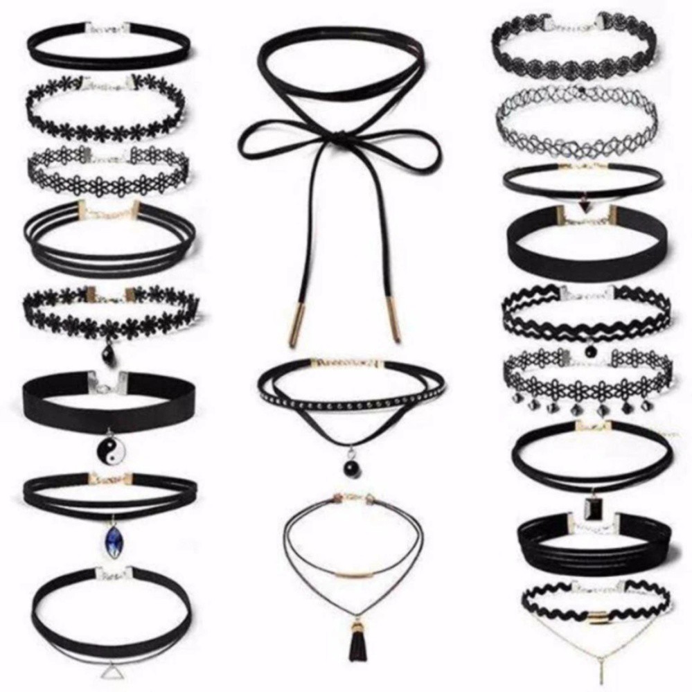 Bán rẻ Bộ 12 vòng choker nữ cá tinh và thời trang