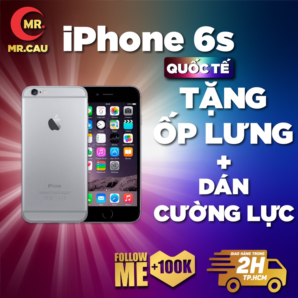 Điện thoại iPhone 6S MÁY TRẦN - 32G Quốc Tế Chính Hãng Apple Đẹp Keng 99% FREESHIP - MRCAU
