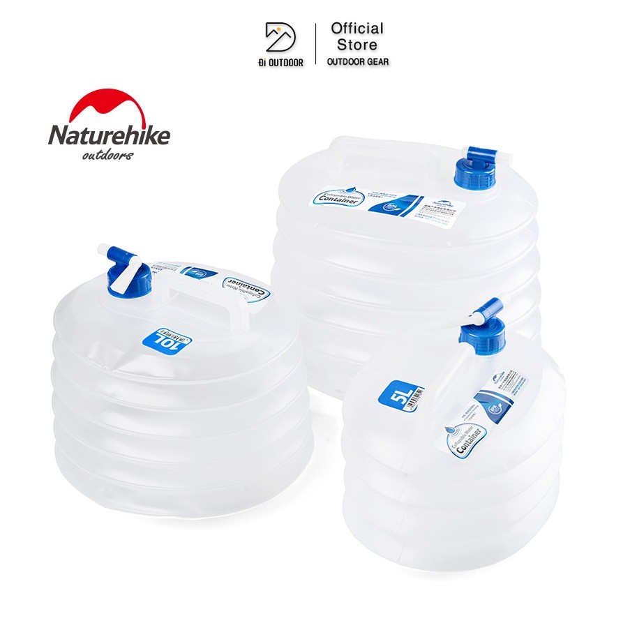 Bình Nước Dã Ngoại Xếp Gọn Naturehike 5L-10L-15L
