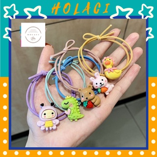 Dây cột tóc buộc tóc nữ Hàn Quốc xinh đẹp CO GIÃN đính hình dễ thương đồ chun buộc tóc Holaci BT01