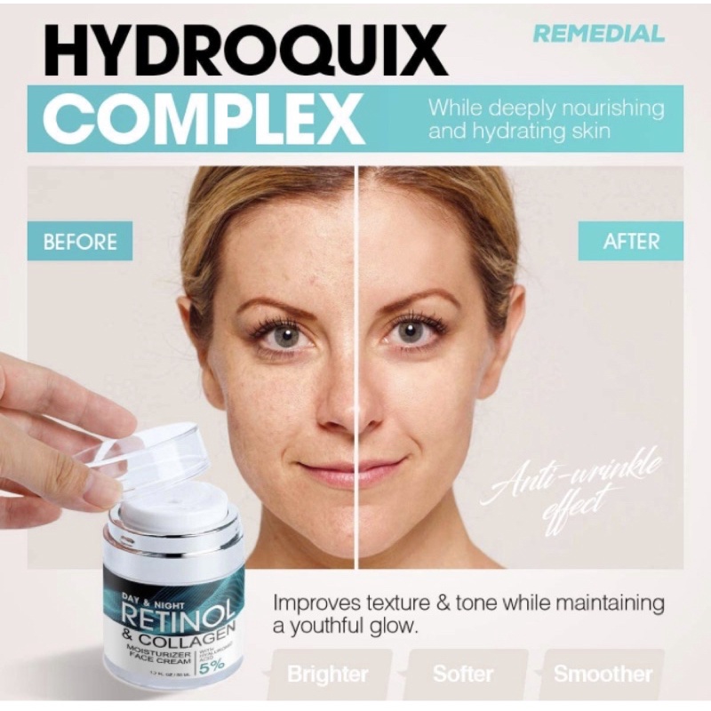 Kem dưỡng da chống lão hoá Retinol &amp; Collagen Remedial 50ml USA