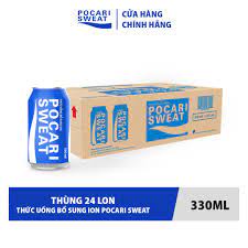 [LON] _ Thùng 24 Lon Thức uống Bổ sung ion Pocari Sweat (330ml/lon)