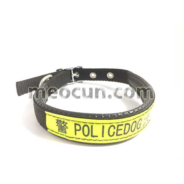 Vòng cổ dề Police Dog cho chó (4 size)