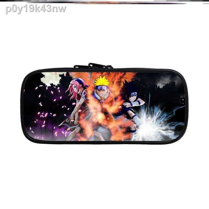 ☑❖♈Naruto túi văn phòng phẩm cá tính trò chơi sáng tạo in ấn thời trang đơn giản đa chức năng