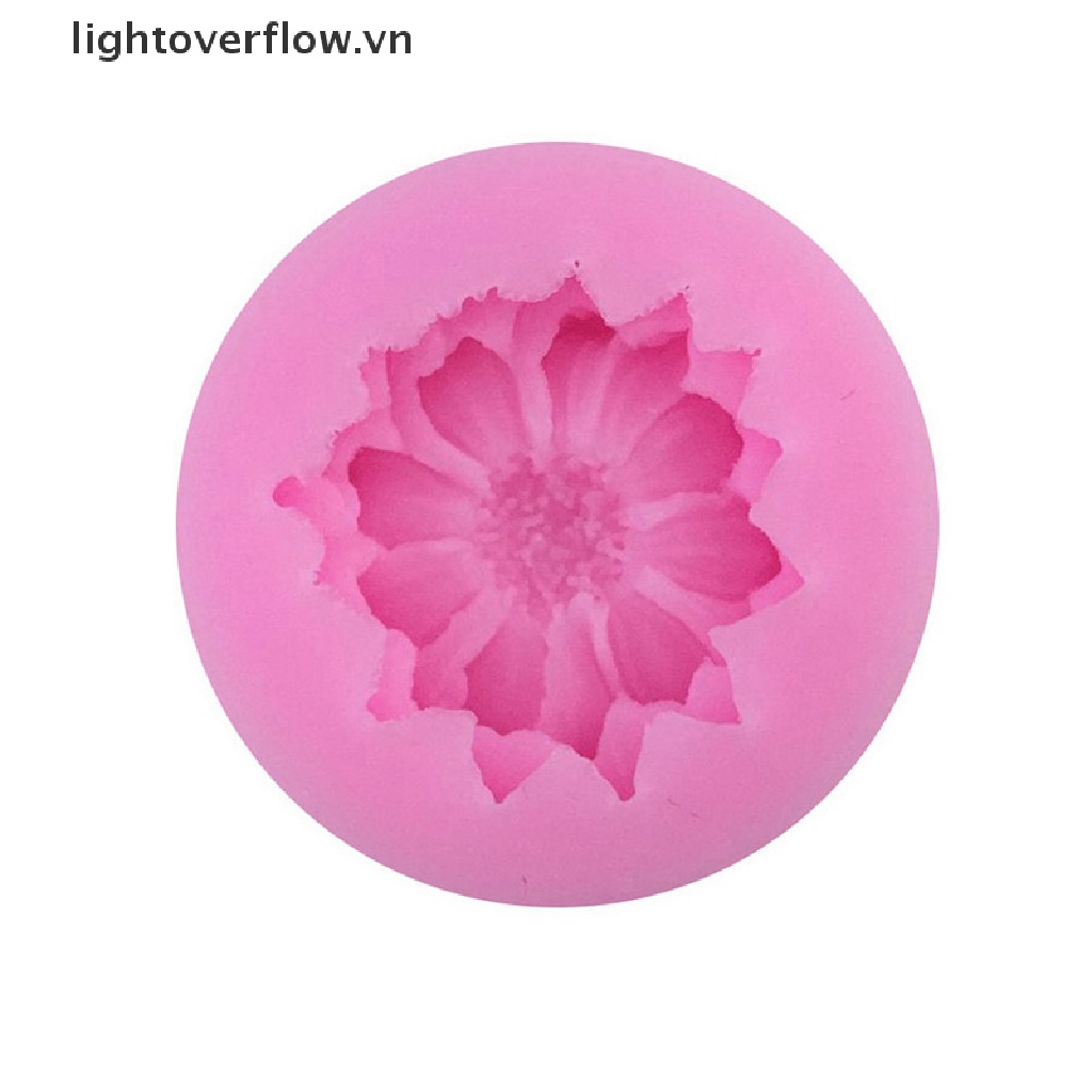 Khuôn Silicon Làm Kẹo Đường Hình Bông Hoa 3D Diy