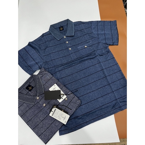 Áo thun Nam Trung Niên mẫu kẻ ô ảnh thật