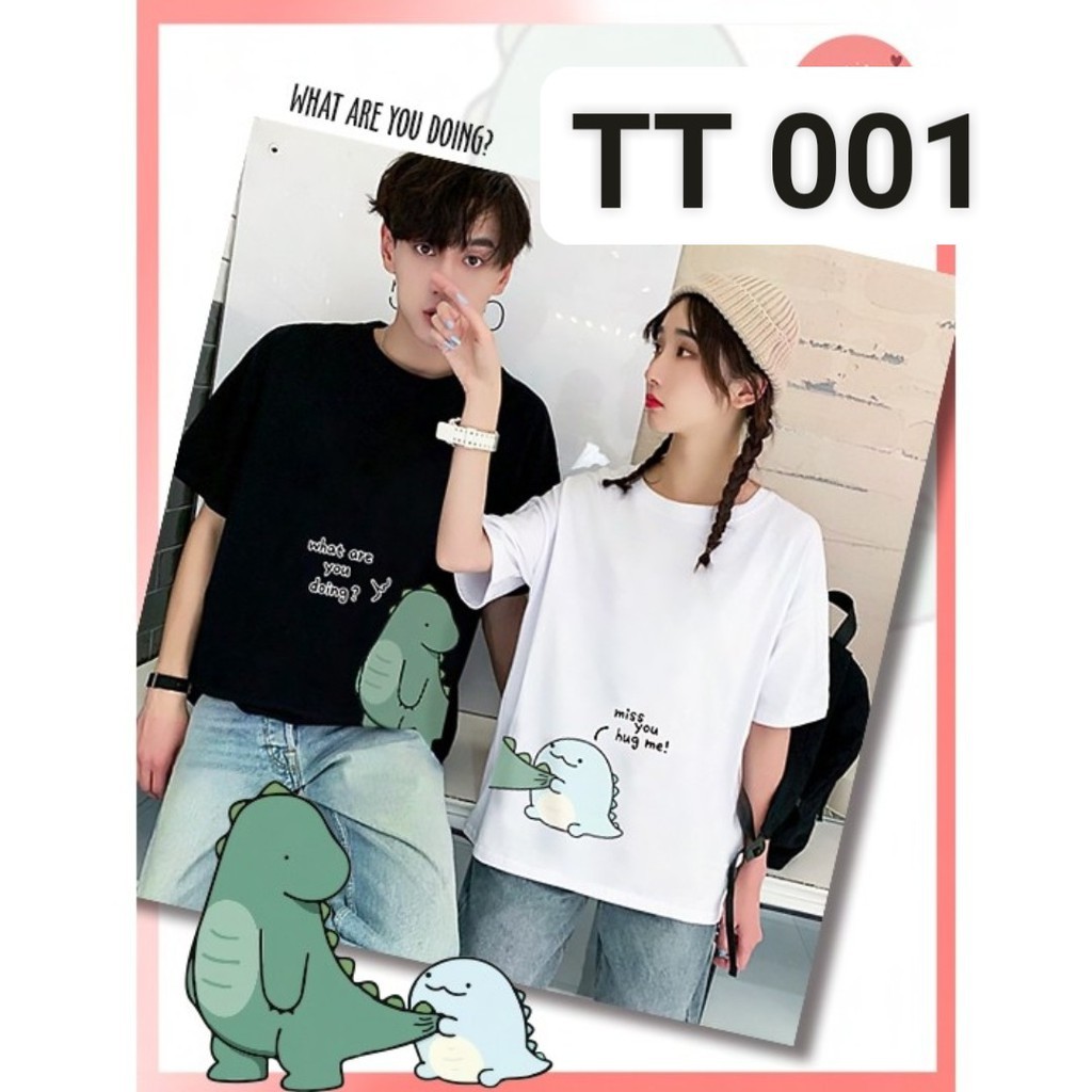 { SALE GIÁ XƯỞNG } ÁO ĐÔI - ÁO NHÓM KHỦNG LONG CHO CẶP ĐÔI YÊU THƯƠNG