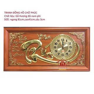 Đồng hồ treo tường chữ Phúc