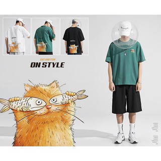 Áo phông mèo dáng oversize, cute dành cho các sen G1010