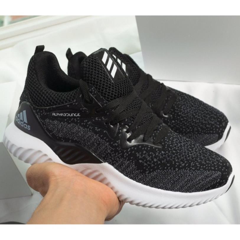 Giày cặp nam nữ adidas alphabouce màu đen thể thao đẹp Hàn Quốc | Giày thể thao nam nữ giá rẻ