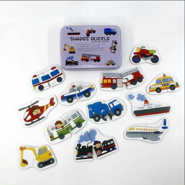 Ghép hình 2 mảnh chủ đề giao thông