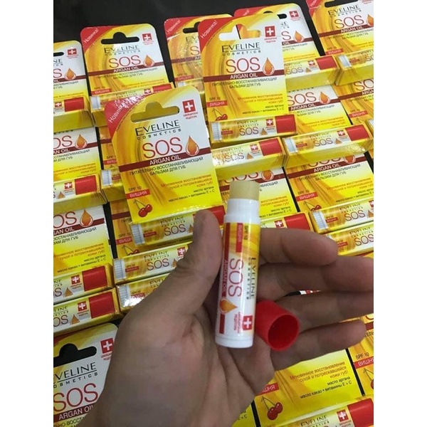 son dưỡng môi eveline sos  spf10