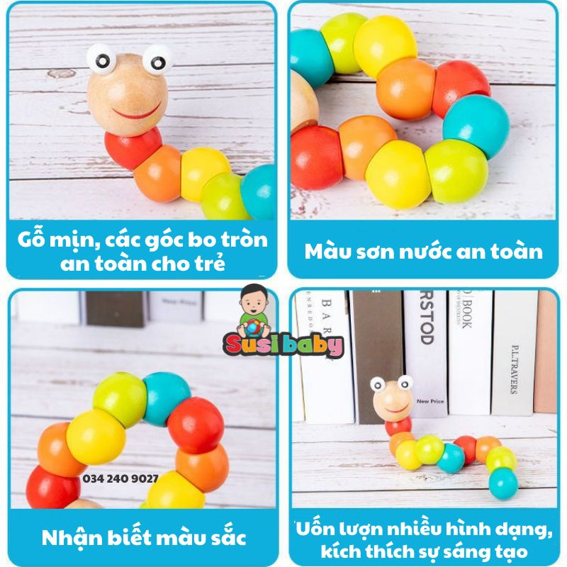 Đồ chơi gỗ Montessori rèn luyện tư duy - Đồ chơi giáo dục sớm