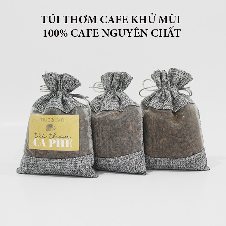 Túi Thơm Cà Phê Nguyên Chất 100%, Túi Thơm Khử Mùi Xe Ô Tô