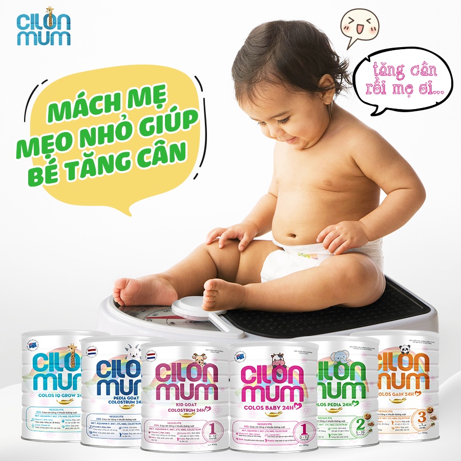 ✅ sữa colosbaby cilonmum 24h sữa bột cho bé 0 12 tháng bổ sung lợi khuẩn giảm biếng ăn phát triển não bộ