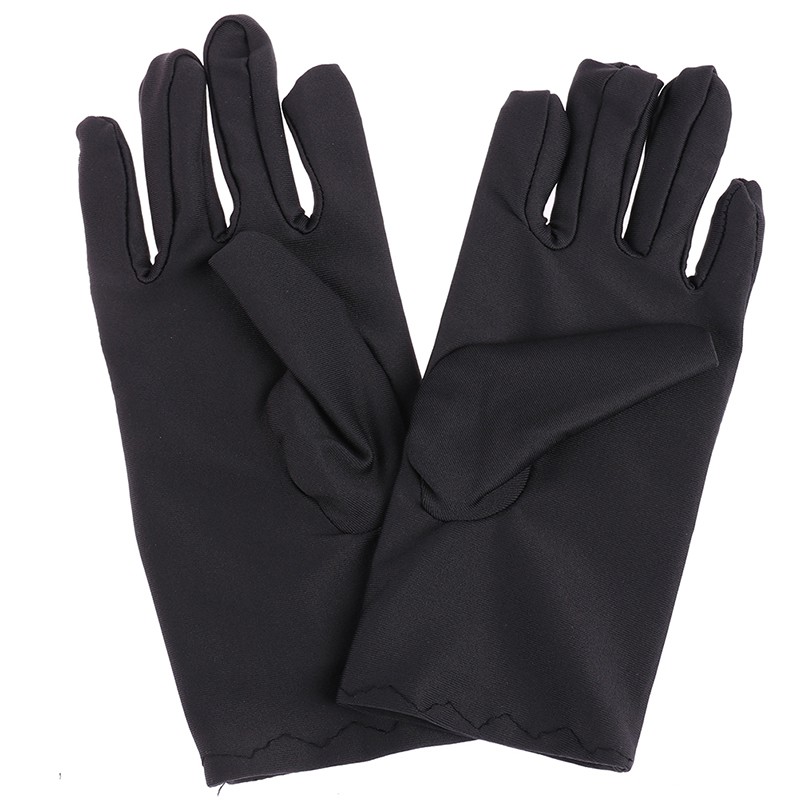 Găng Tay Satin Ngắn Trơn Mịn Trang Trọng Cho Nữ