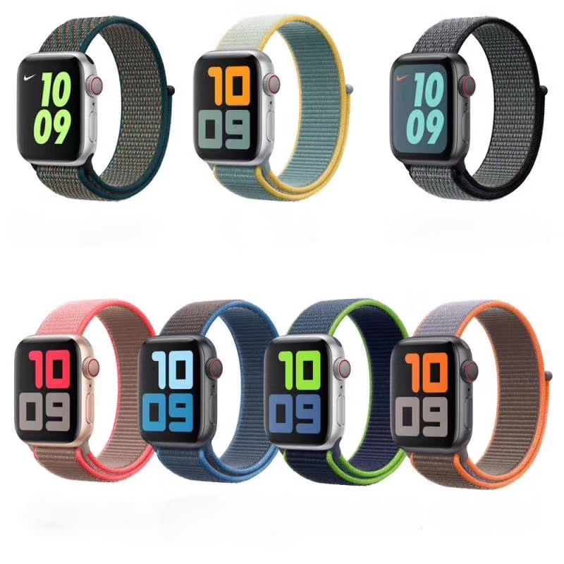 Dây đeo đồng hồ thông minh Apple Watch thay thế bằng vải nylon trẻ trung