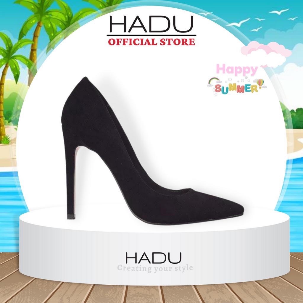 Giày cao gót mũi nhọn 10p STILETTO HADU G1018 - lụa satin cực đẹp dáng siêu sang