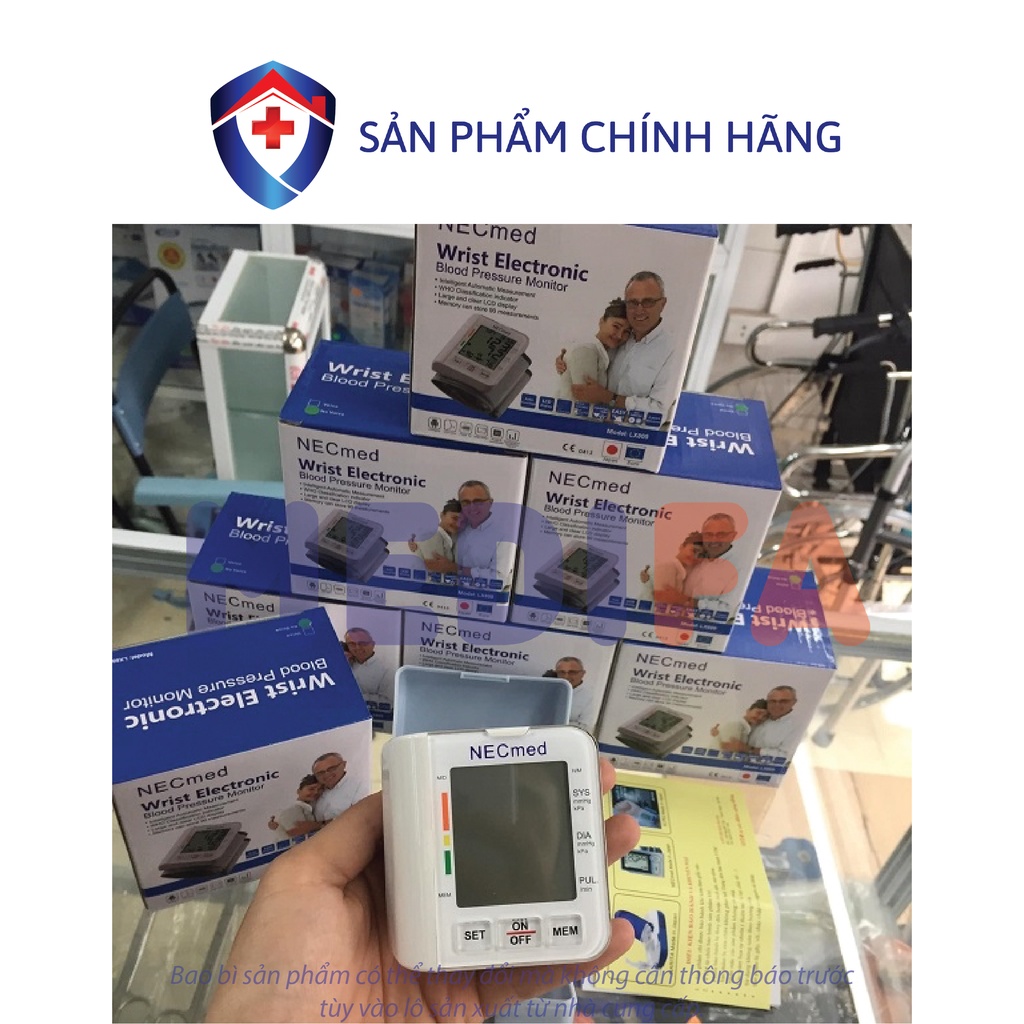 [Chính hãng] Máy đo huyết áp điện tử cổ tay NECmed LX-800