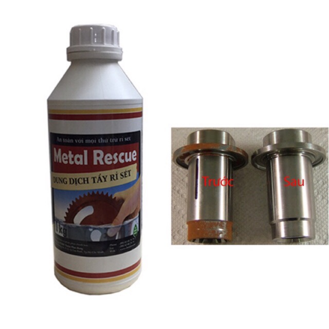 Chất Tẩy Rỉ Sét Metal Rescue 1 Kg Vệ Sinh Nội Ngoại Thất Nhà Cửa Ô Tô Xe Máy Bình Xăng Không Ăn Mòn Kim Loại