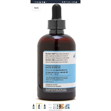 Ultra Silver 1000ppm  Bountico chai 118ml