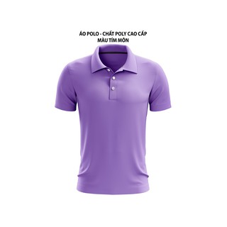 ÁO THUN CÁ SẤU CỔ TRỤ MÀU TÍM MÔN AT-BT13