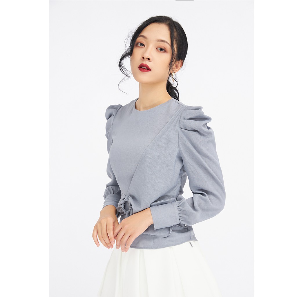 [Mã WABRM50 giảm 15% đơn 99k] Áo sơmi dài tay nhún tròn eo ASA0878 - 20Again | BigBuy360 - bigbuy360.vn